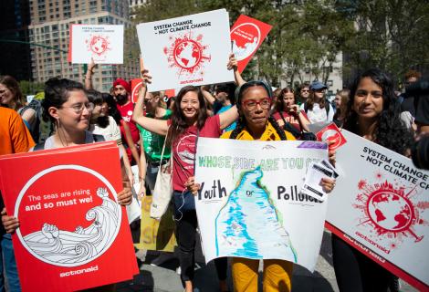 Climate justice march